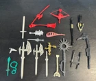 Vintage Lot of Mighty Morphin Power Rangers weapons and Accessories rare HTF
