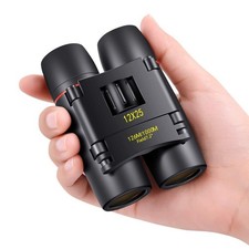 POLDR 12X25 Small Pocket Binoculars Compact Adults,Mini Kids Binoculars Boys ...