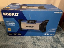 Kobalt 24V Max Jobsite Radio Bluetooth AM/FM AUX 6 Speakers 40W Digital Screen