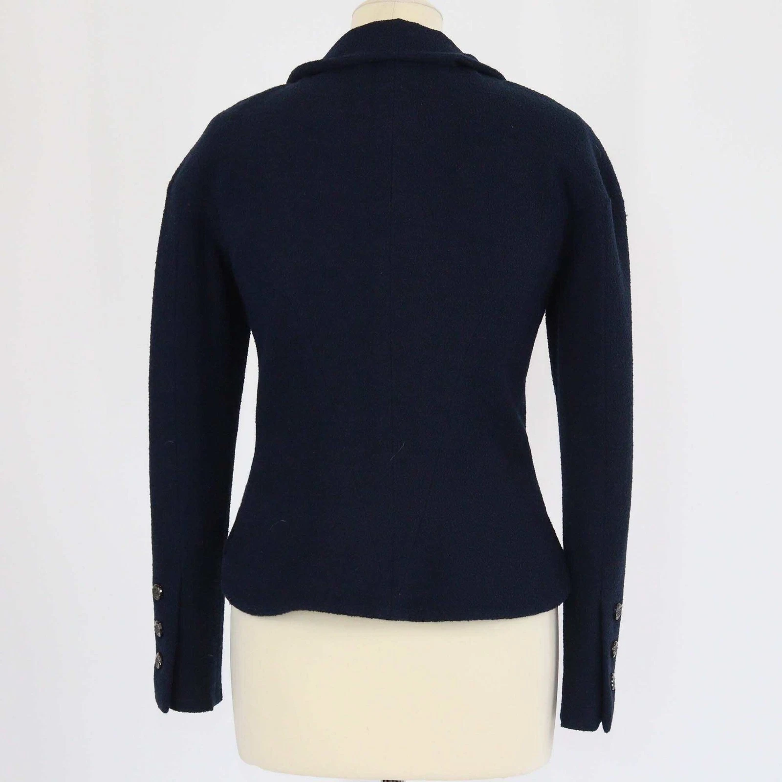 Blazer Chanel blu navy boucle