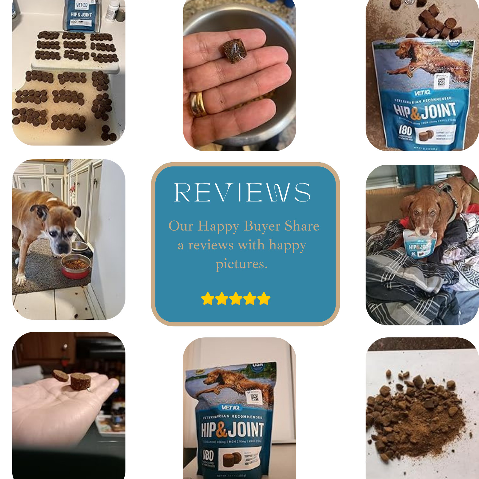 VETIQ Maximum Strength Hip & Joint Soft Dog Chews, Chicken Flavored, (180 ct.)