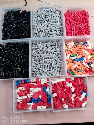 Lego Technik Konvolut Verbinder 1KG Mit Stopper Und andere Siehe Bild+ Boxen 6