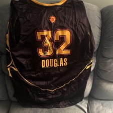 Katie Douglas Connecticut Sun Signed WNBA Adidas Jersey Womens 2XL BAS Beckett