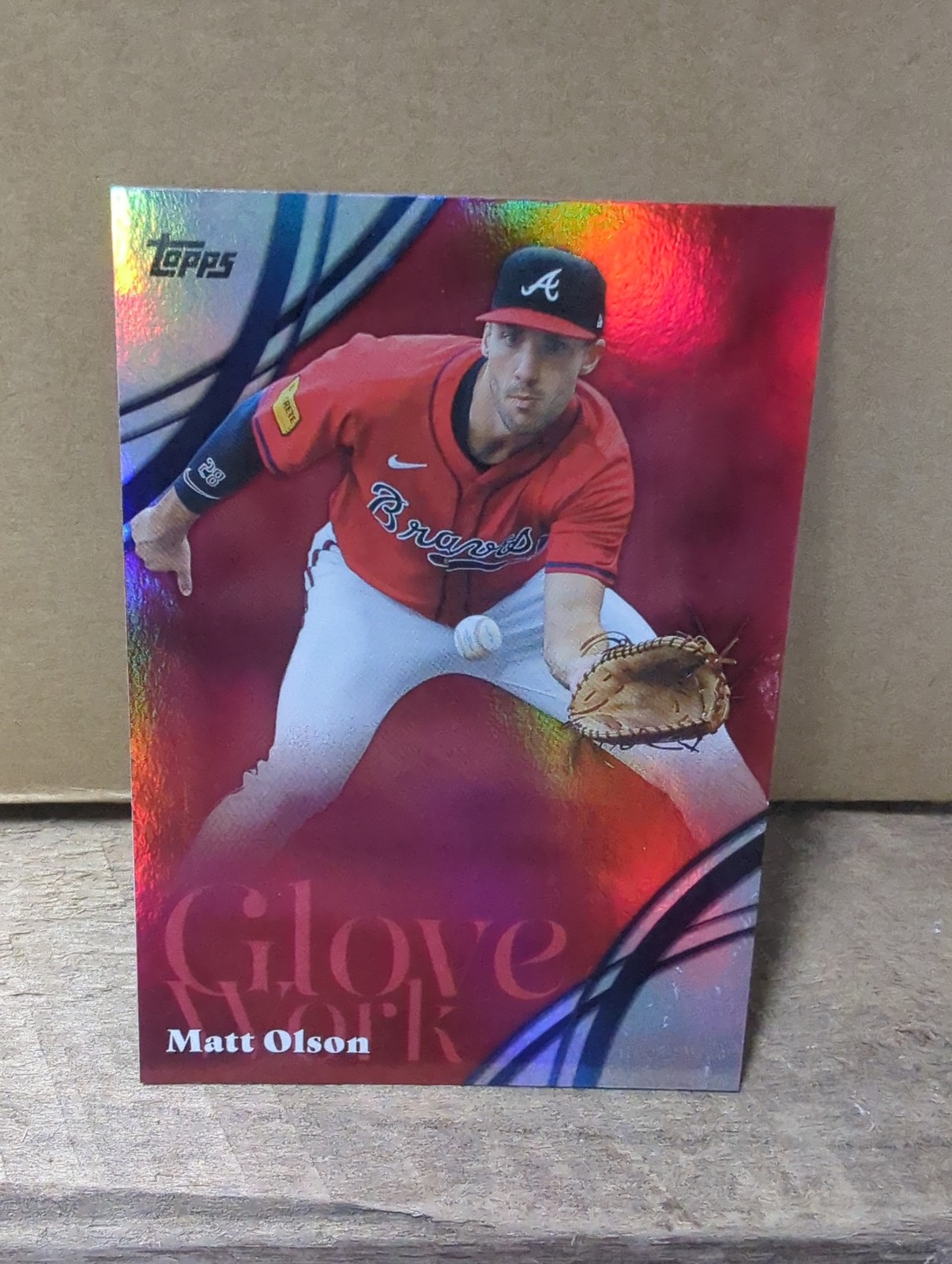 2026 Topps #GW-34 Matt Olson Glove Work