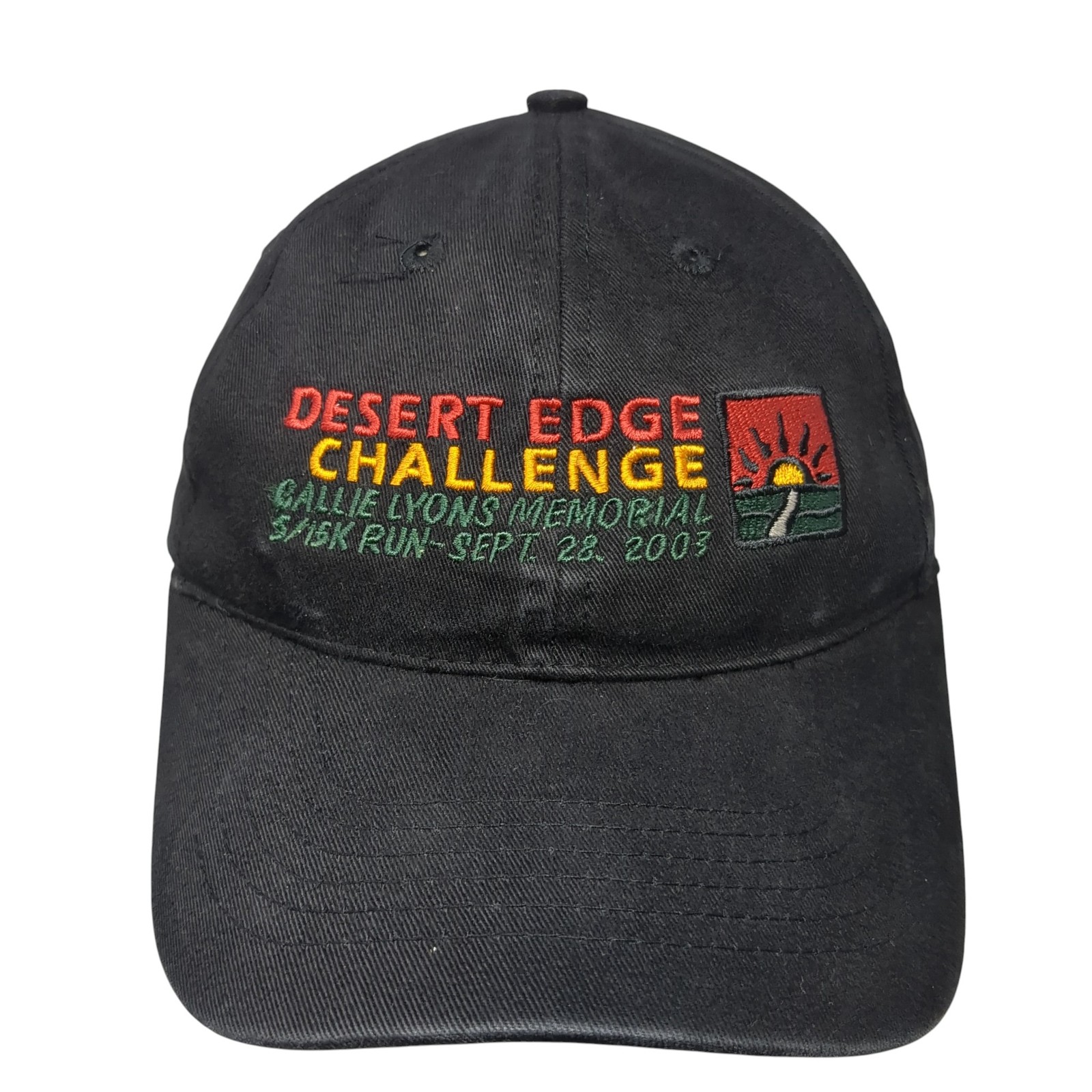 Desert Edge Challenge Strapback Baseball Cap Blac… - image 1