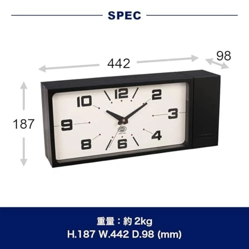 DULTON Double Face Wall Clock Retro Magnet Type H21-0362GY | eBay