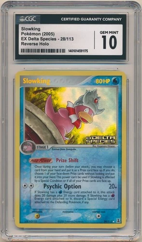 2005 Pokemon EX Delta Species Slowking Reverse Holo #28 CGC 10 GEM MINT