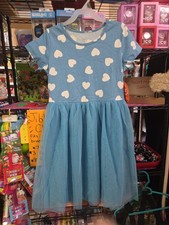 NWT Wonder Nation Teal Heart Tulle Tutu Dress Girls Size 14/16