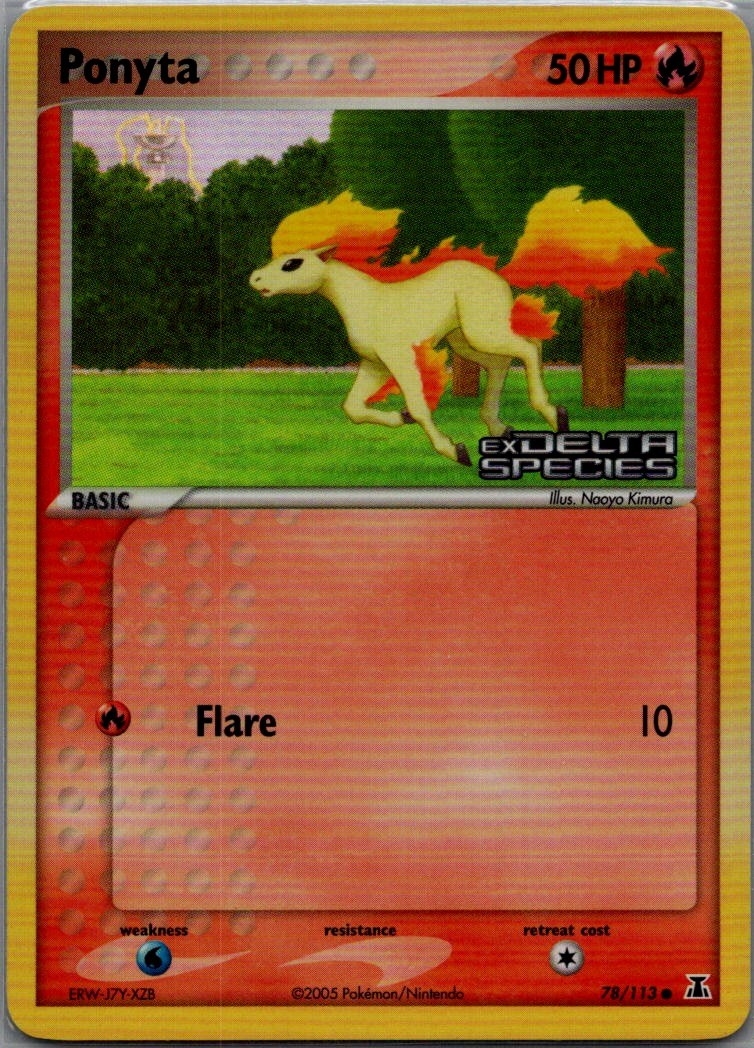 Ponyta Reverse Holo Common Delta Species 78/113 NM