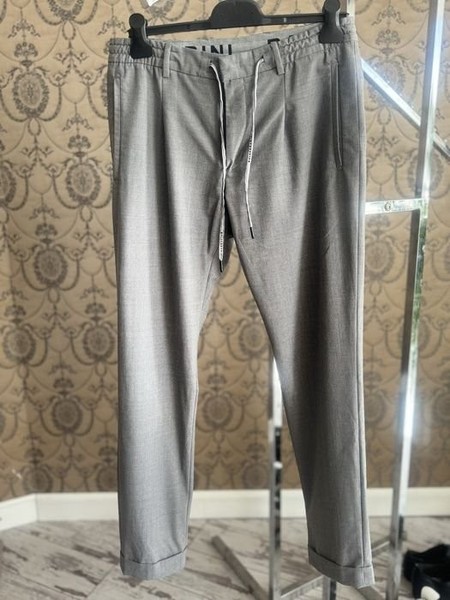 Women Baldessarini Trousers Beige Wool-Cotton 48