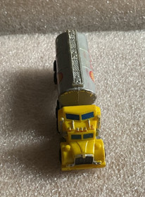 Micro Machines Yellow Shell Oil Fuel Tanker Semi Truck Galoob