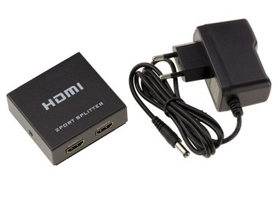 HDMI Splitter 1.4b - 2 Ports - Metallgehäuse - 4K Auflösung (2160x3840) - 3D