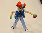 Pokemon Ash Ketchum Action Figure 2000 Vintage Nintendo Hasbro 5" Poseable
