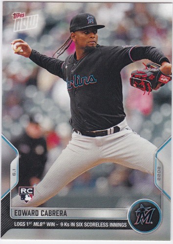 2022 Topps Now 280 Edward Cabrera
