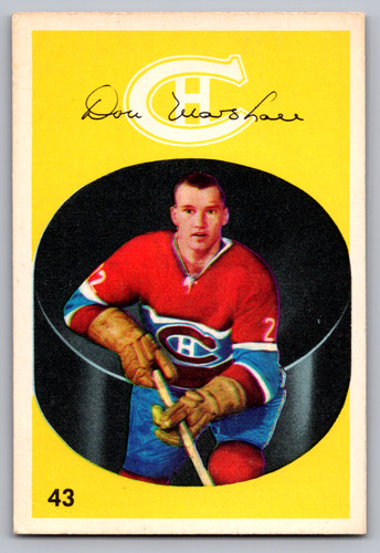 Don Marshall #43 1962 Parkhurst card
