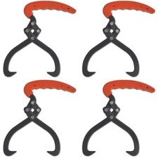 4 pcs Log Tongs with PVC Handle