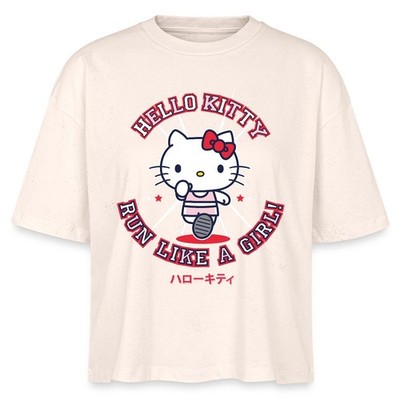 Hello Kitty Run Like A Girl Sport Stanley/Stella Frauen Boxy Bio-T-Shirt Nova