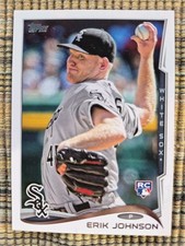 2014 Topps #178 Erik Johnson Chicago White Sox Rookie