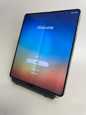 AT&T Samsung Galaxy Z Fold 5 512 GB Cream - Very Good - Minor screen flaw