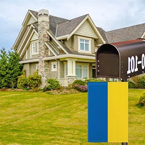 Bandera de Ucrania Kind Girl, 12 x 18 pulgadas, azul resistente a la decoloración, amarillo Foto 4 de 4