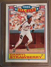 Topps Darryl Strawberry New York Mets Baseball Card #19 1986 Rack Pack All-Star