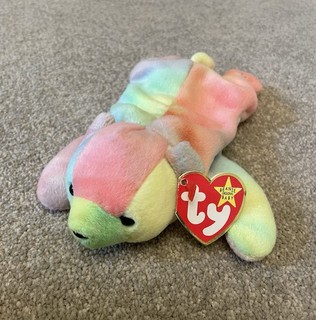 Ty Beanie Babies Sammy The Tie Dye Bear with Tags Mint Condition