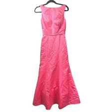 CAMILLE LA VIE Pink Bow Evening Gown