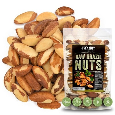 Premium Wild Harvested Raw Brazil Nuts, 1 lb (16oz)   High Selenium, Batch Teste