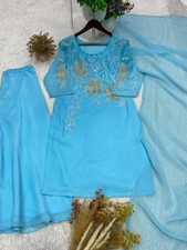 Designer Indian Pakistani top plazzo Bollywood Dress Party Wear Suit wedding