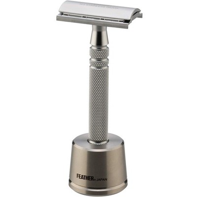 Feather AS-D2S Double Edge All Stainless Razor and razor stand TAS-D1 New