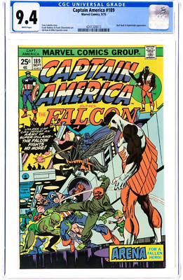  Captain America #189 (1975) CGC 9.4 WP Isabella - Kane ''Red Skull - Nightshade