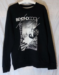 boys black crew neck jumper
