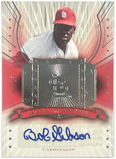 2005 Upper Deck Hall Of Fame Hall Worthy Silver Bob Gibson Auto HW-BG1 01/15 1/1