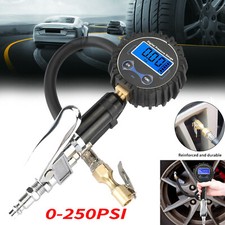 0-250psi Pressure Gauge Gun Tire Inflator With Digital Air Chuck For Truck Car