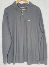 Tommy Bahama Supima Cotton Blend Long Sleeve Collared Shirt Men's Size XL Gray