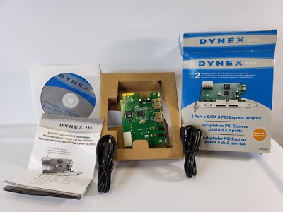 Dynex DX-ESATAP 2-Port eSATA II PCI Express Computer PC Card