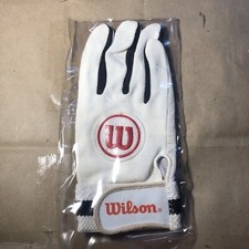Vintage WILSON - MEN'S RIGHT HAND GLOVE - MEDIUM- WHITE Model  A6857-Right 