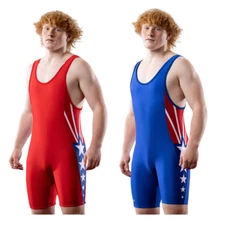 Matman Sydney Wrestling Singlet Leotard Mens Boys Weightlifting Spandex Blend