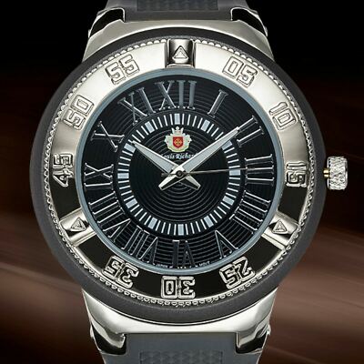 NEW Louis Richard 9847-SS Men's Bullock Watch Stainless Steel