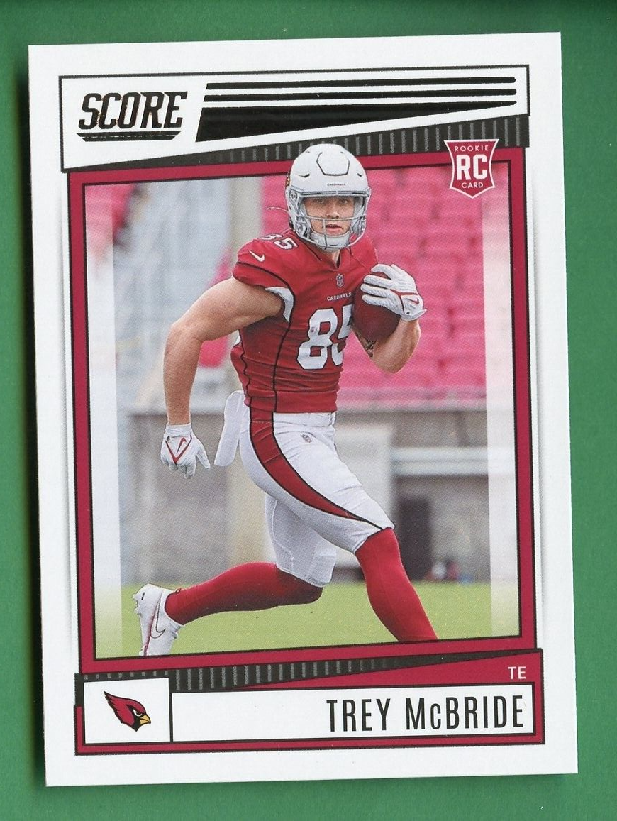 TREY MCBRIDE 2022 SCORE FOOTBALL ROOKIE CARD ARIZONA CARDINALS