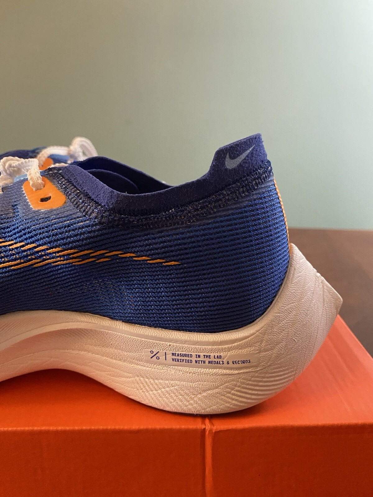 Nike ZoomX Vaporfly Nextpercent 2 | Game Royal/Orange | Men’s UK 10 | Brand New *Rare* image 10