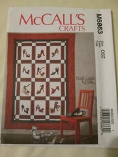 McCalls 6863 Pearl Louise Designs Shoe Quilt Pattern Wall Hanging Fashion Decor 