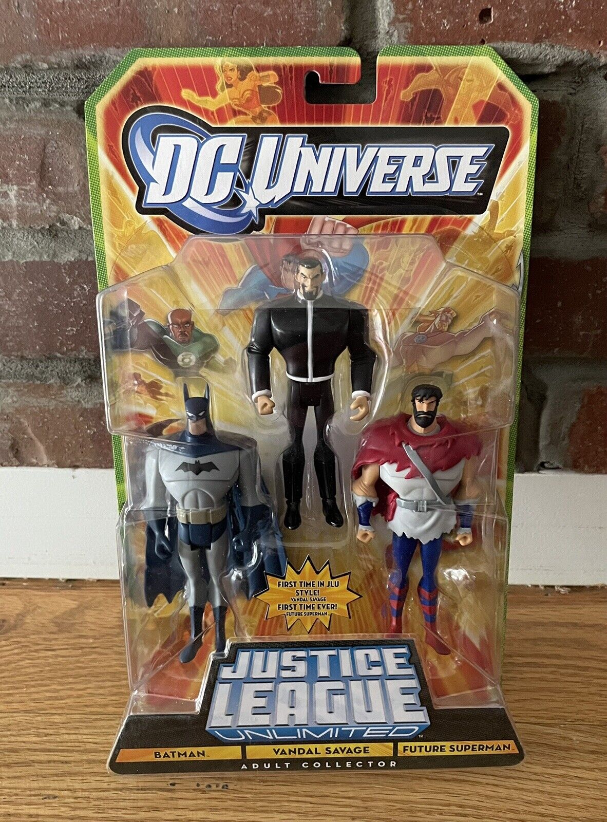 DC Universe Justice League Unlimited Vandal Savage Future Superman Batman 3 Pack