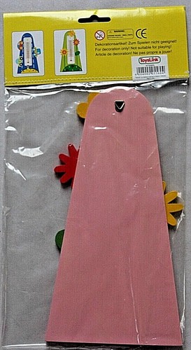 Wooden Pink Thermometer Decorated with Flowers & Butterflies By ToysLink - Foto 2 di 2