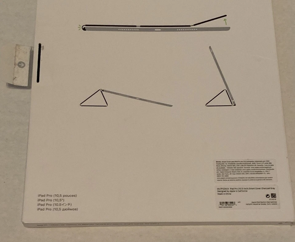 Apple iPad Pro 10.5" Smart Cover Case Folio Gray Color 100% Authentic New Open B - Image 4 of 4