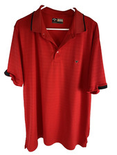 Callaway Shirt Mens Extra Large Red Golf Polo Opti Dri Short Sleeve Stretch XL