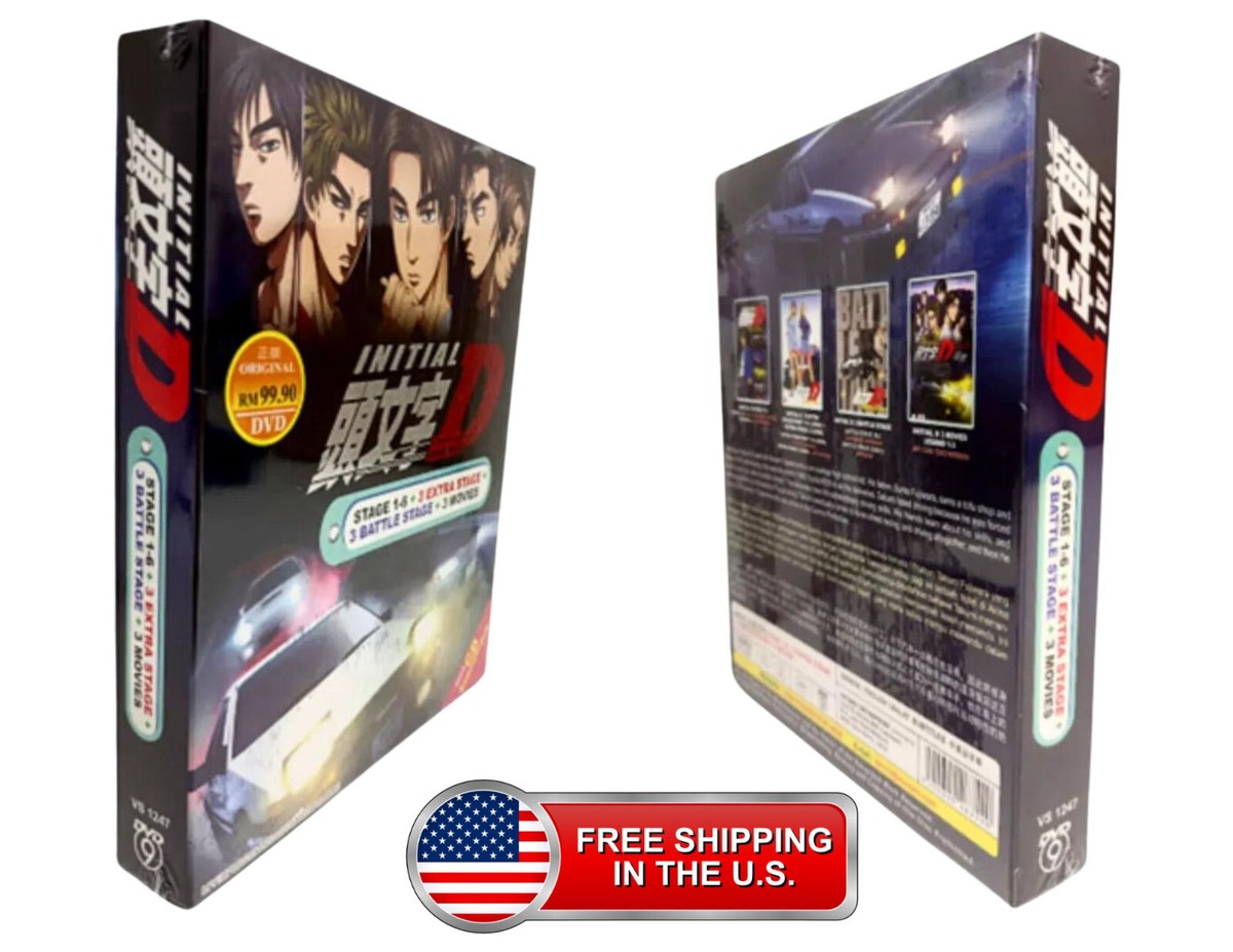 DVD INITIAL D (Stage 1-6)+3 Movies+Extra COMPLETE SET Eng DVD INITIAL D (Stage 1-6)+3 Movies+Extra COMPLETE SET Eng