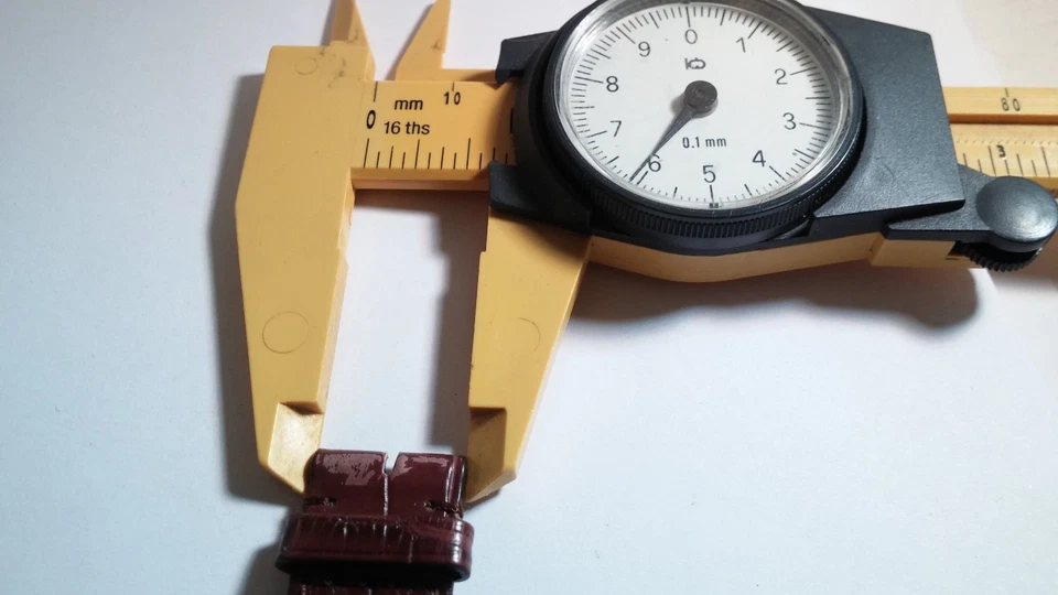 BANDA Juvenia Original Caimán Marrón, Puntada Marrón, 18/16mm, 75/115mm Longitudes, s Foto 4 de 4