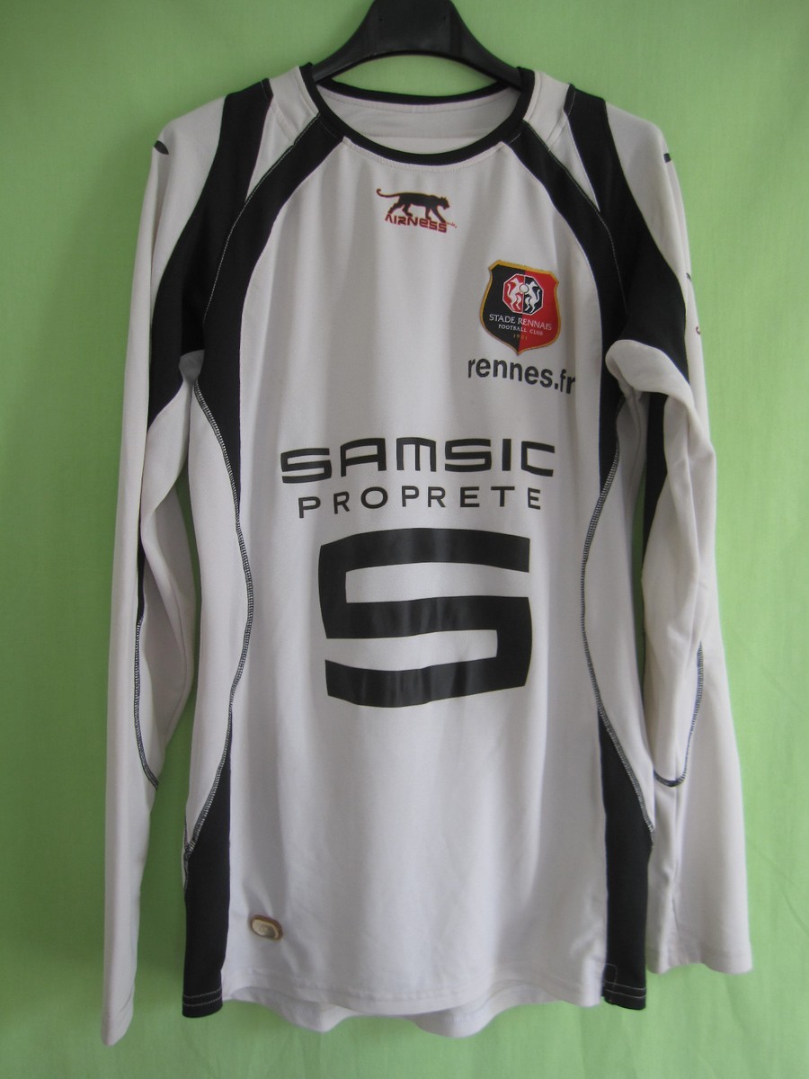 MAILLOT STADE RENNAIS RENNES porté n°10 AIRNESS vintage shirt trikot L