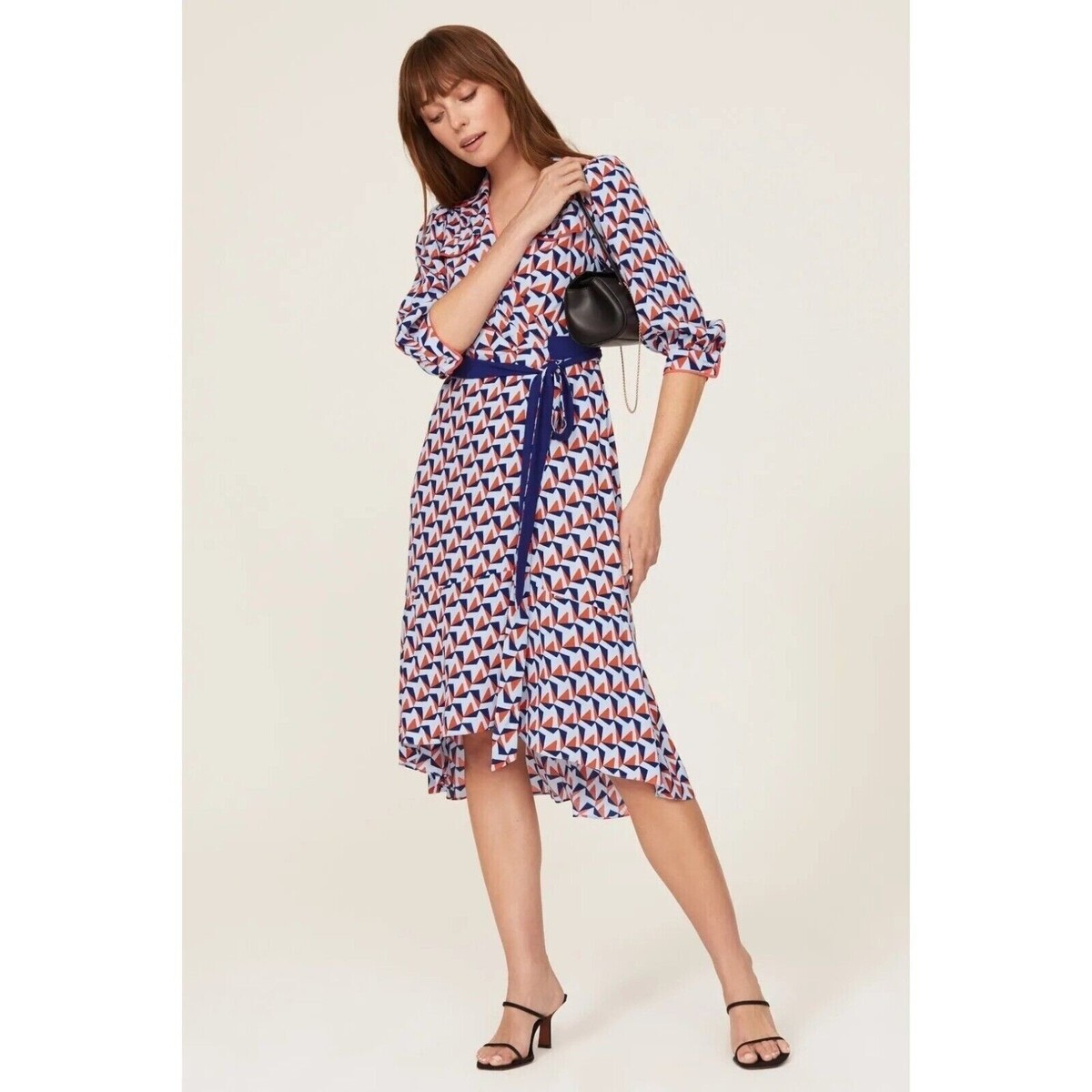 knee length dresses for ladies Abigail Silk Jersey Midi Wrap Dress – Diane von Furstenberg HongKong